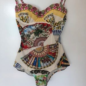 DOLCE & GABBANA balconette one-piece swimsuit